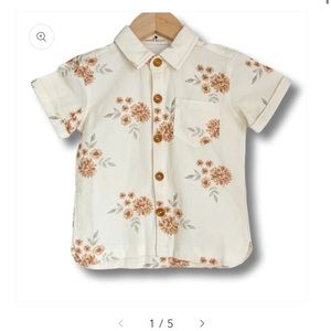 Boys linen button up